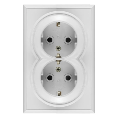 Utičnica dupla porculan Premijer+