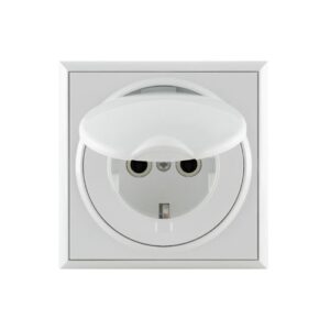 Utičnica dvopolna porculan sa poklopcem Premijer+