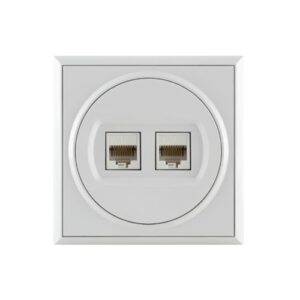 Utičnica komunikacijska 2xCat 6e Premijer+