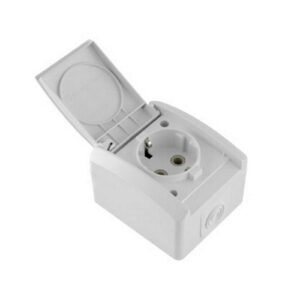 Utičnica dvopolna porculan bijela SET-Q OG