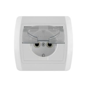 Utičnica dvopolna sa prozirnim poklopcem Status
