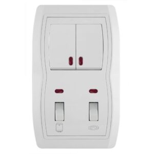 Sklopka za kupatilo okomita 2 KIP sa serijskom sklopkom Status