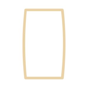 Uklopni okvir duple utičnice krem Status