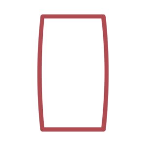 Uklopni okvir duple utičnice bordo Status