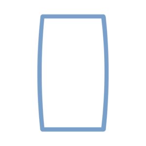 Uklopni okvir duple utičnice plavi Status