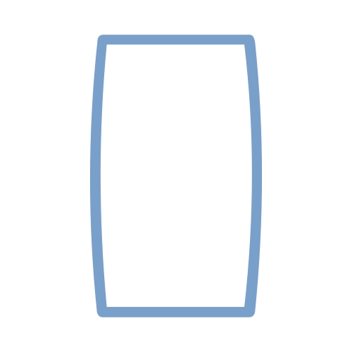 Uklopni okvir duple utičnice plavi Status