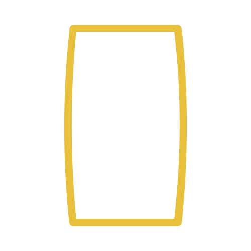 Uklopni okvir duple utičnice žuti Status