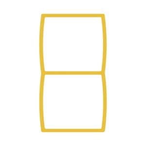 Uklopni okvir okomitog indikatora žuti Status