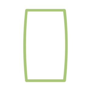 Uklopni okvir duple utičnice svjetlo zeleni Status