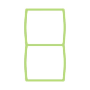 Uklopni okvir okomitog indikatora svjetlo zeleni Status