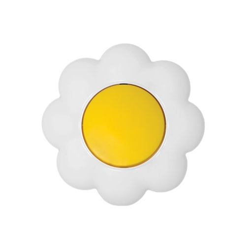 Sklopka izmjenična cvijet žuto bijeli Happy