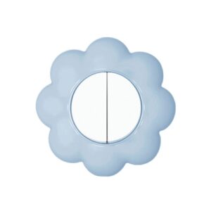 Sklopka serijska cvijet bijelo plavi Happy