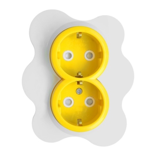 Utičnica dupla jaje na oko Happy