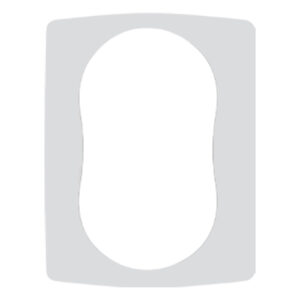 Uklopni okvir za duplu utičnicu prozirni Emporio