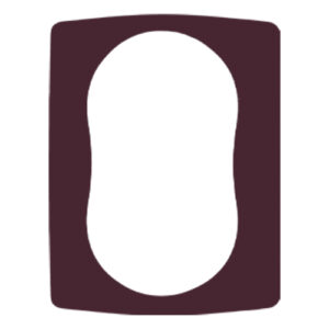 Uklopni okvir za duplu utičnicu bordo Emporio