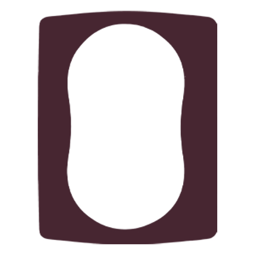 Uklopni okvir za duplu utičnicu bordo Emporio