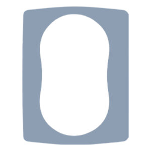 Uklopni okvir za duplu utičnicu svijetlo plavi Emporio