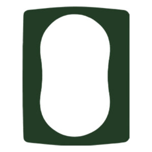 Uklopni okvir za duplu utičnicu tamno zeleni Emporio