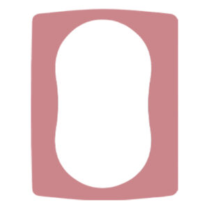 Uklopni okvir za duplu utičnicu pink Emporio