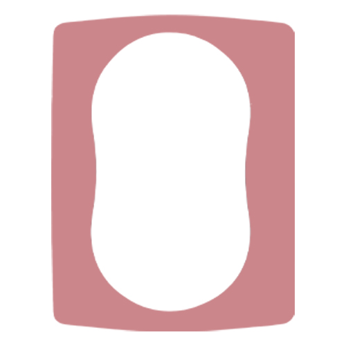 Uklopni okvir za duplu utičnicu pink Emporio