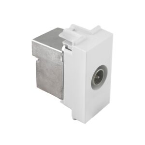 Utičnica TV 1M prolazna bijela Kombo