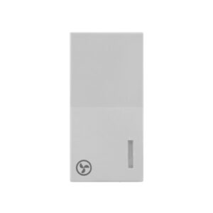 Tipkalo 1M sa indikacijom i oznakom za ventilator bijelo Kombo