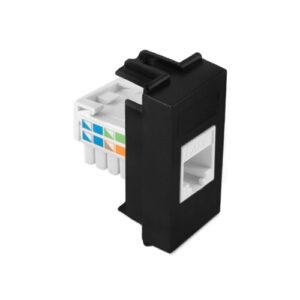 Utičnica komunikacijska 1M RJ45 8/8 Cat6 crna Kombo