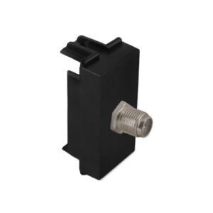 Utičnica TV 1M završna F/F SAT crna Kombo