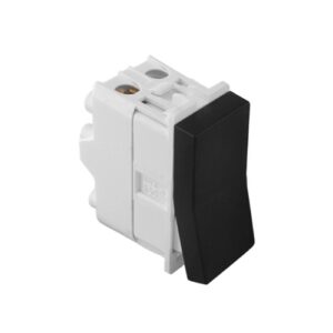 Sklopka jednopolna 1M 16AX crna Kombo