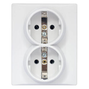 Utičnica dupla porculan 404 P Mikro