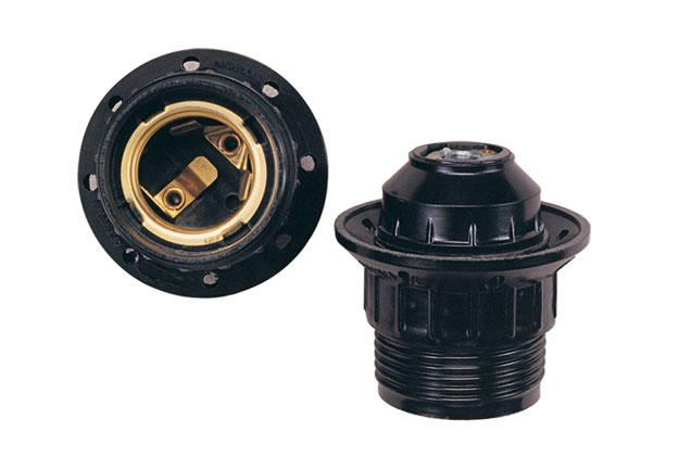 Grlo E27 bakelit luster crno 850