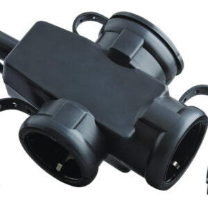 Spojka trostruka IP65 crna guma